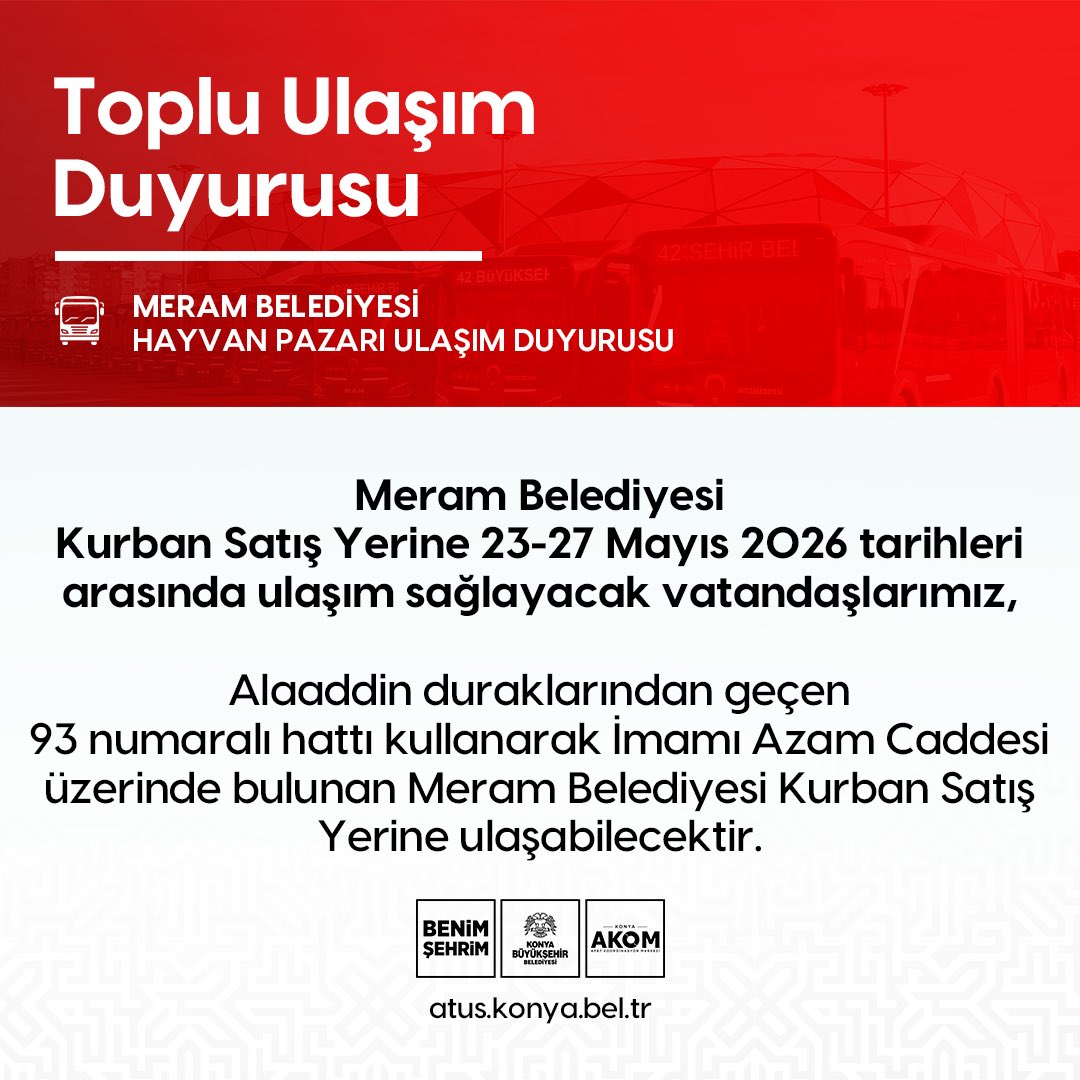 Kurban Satış Yerine Ücretsiz Seferler Başlıyor